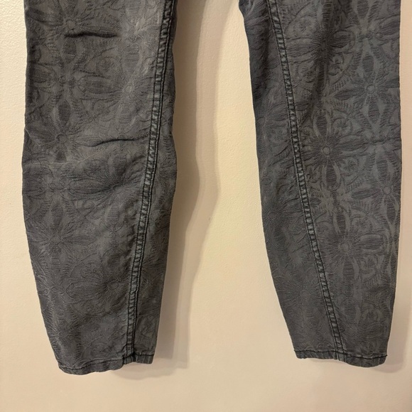 Anthropologie Pilcro Skinny Jeans Floral Black Women Size 30 - Picture 3 of 8